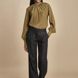 pantalone gessato con pinces MAFALDA 357507146 73 quelledue 