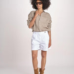 Camicia maschile in lino M012 1003 FANGO milaura 