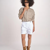 Camicia maschile in lino M012 1003 FANGO milaura 