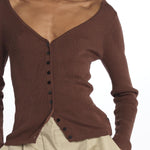 Cardigan GILI costine 5539106 TOFFEE herskind 