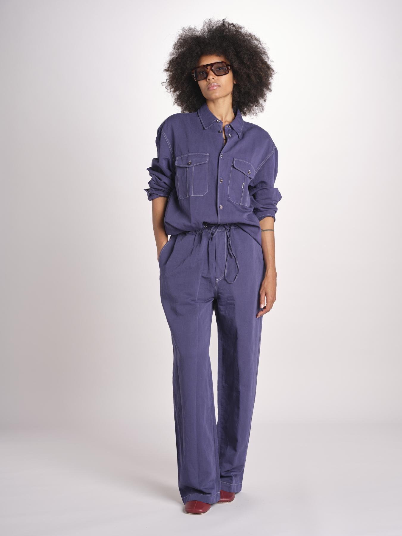 pantalone con impunture SONNY 1311 INDIGO studio nicholson 