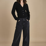 body scollo a v in merinos ANDERSON KNIT BODY BLACK herskind 