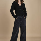 body scollo a v in merinos ANDERSON KNIT BODY BLACK herskind 