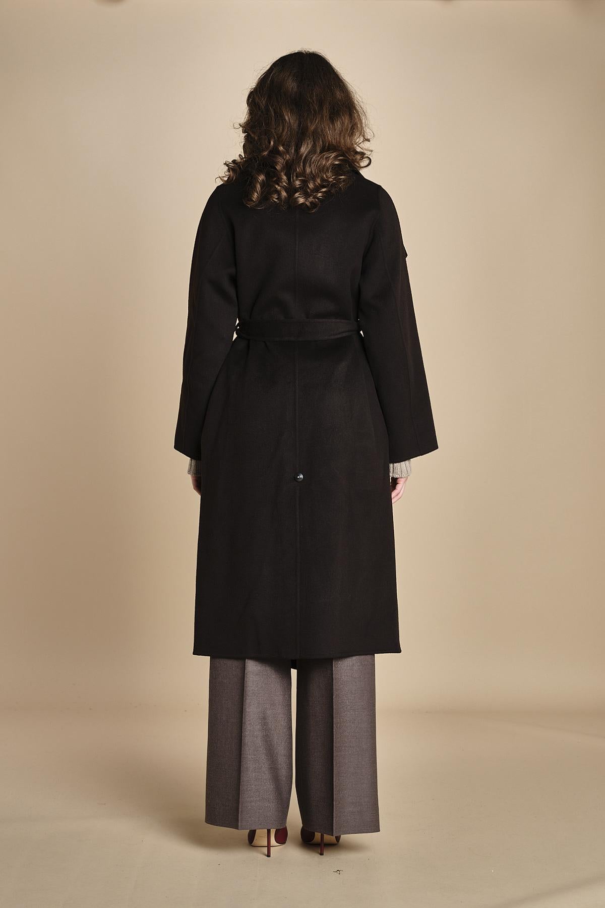 cappotto vestaglia double collo grande CARRIE ROSE  IO111048 BR291 ivy oak 