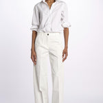 Pantalone NADIA co/ stretch NADIA NAC120 P01 BIANCO nine in the morning 