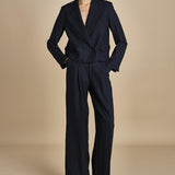MASE giacca cropped F25-043 013 MIDNIGHT BLUE oscar 