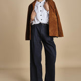 camicia con bottoni in swarosky RAMPLINGO WHITE laurence bras 