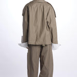 Bomber reversibile ecopelle e galles di cotone BOMBER TRENCH VEGANLEATHER jejia 