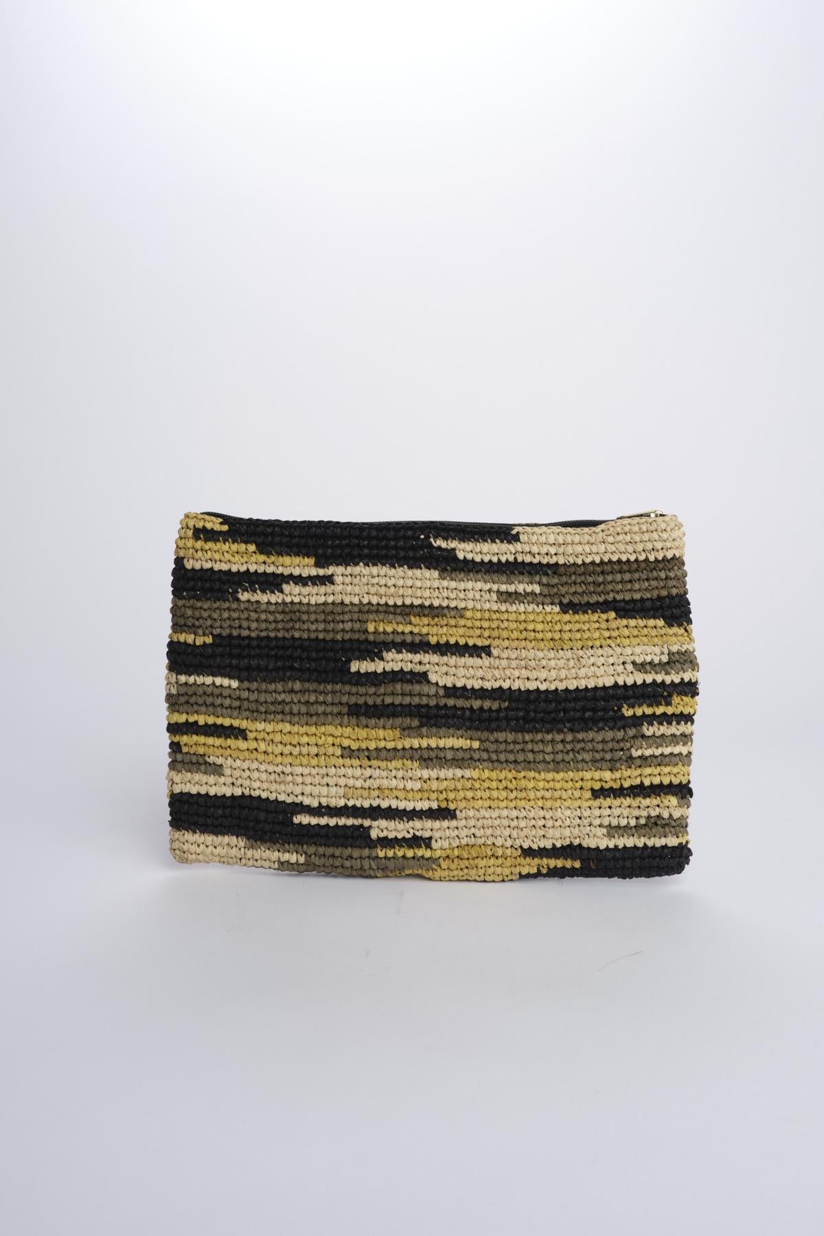 MARILIA pochette  raphia MARILIA NERA camalya 