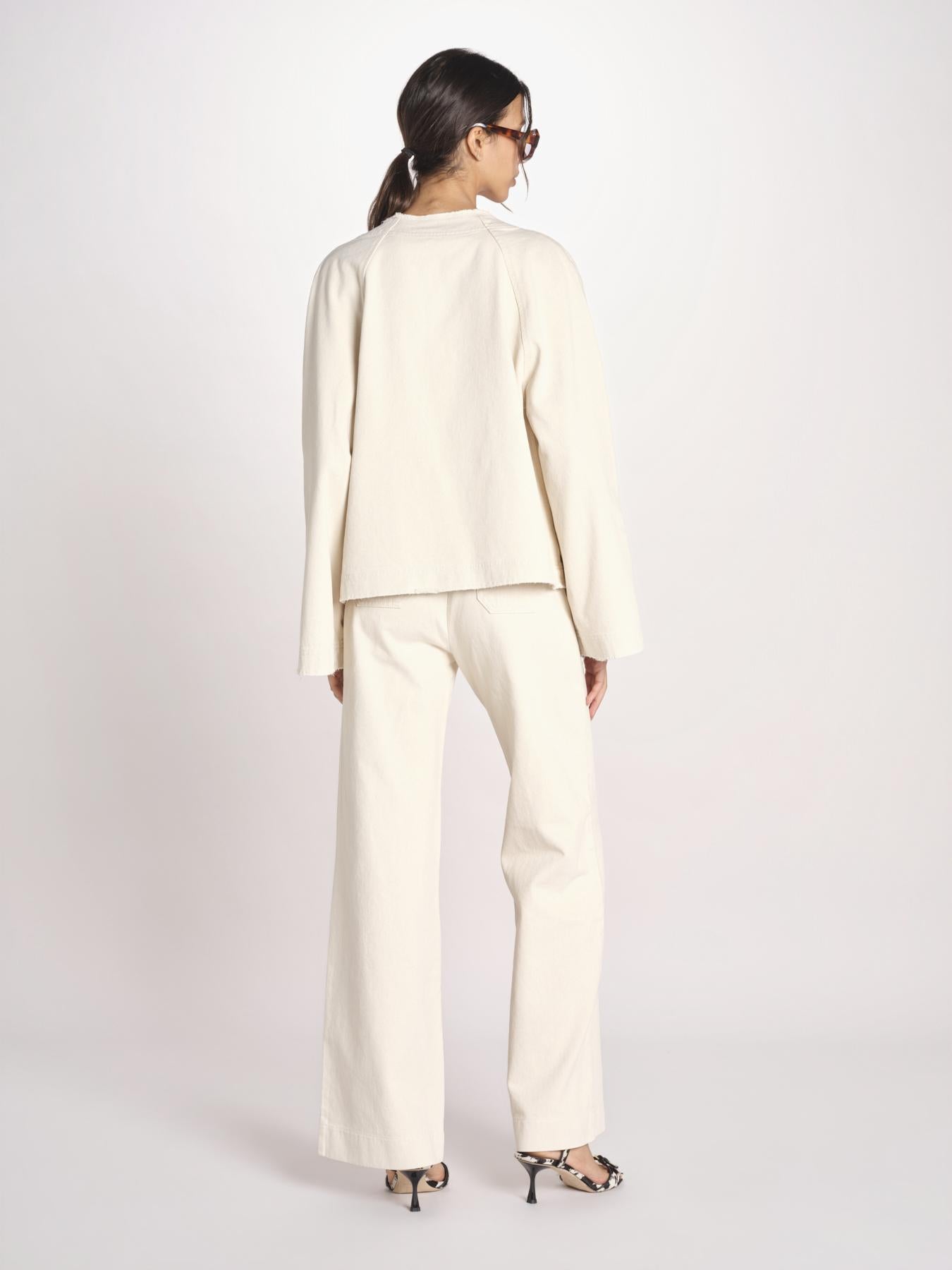 giacca in canvas con bottoni oro SALLY COMFORTBULL NATURAL true avenue 