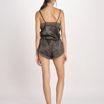 short in seta BROOKE L25103102 DARK GREEN 700 love stories 