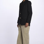 VICKA giacca in tweed lurex con bottoni oro WWBL00838 NERO zadig & voltaire 