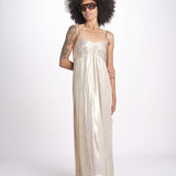 abito lungo con spalline sottili WWDR02613 GOLD 700 zadig & voltaire 
