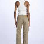 Denim LINDY combo stretto cropped LINDY KHAKI true avenue 