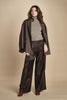 pantalone due pinces lana e seta.