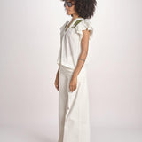 top con intarsio macrame VANIA PAPYRUS.CALLEGREEN scarlett poppies 