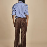 pantaloni 4 tasche in velluto liscio TWIGGY MJD211AAC1116 CHBRO jejia 