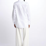 Camicia plastron con rouches MOD.5402 BIANCO aspesi 