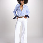camicia a righe con collo guru MICA5630 BA milaura 
