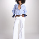 camicia a righe con collo guru MICA5630 BA milaura 