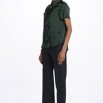 Camicia m/c con rouches MOD.5403 VERDE aspesi 