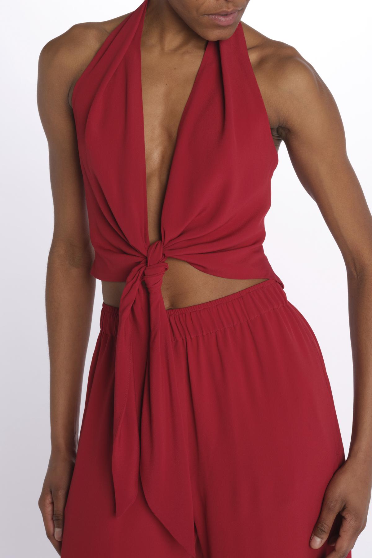Top con nodo 41352-412 LAMPONE federica tosi 