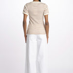 T-shirt costine righine MAGIC DOMES ECRU howlin' 