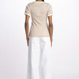 T-shirt costine righine MAGIC DOMES ECRU howlin' 