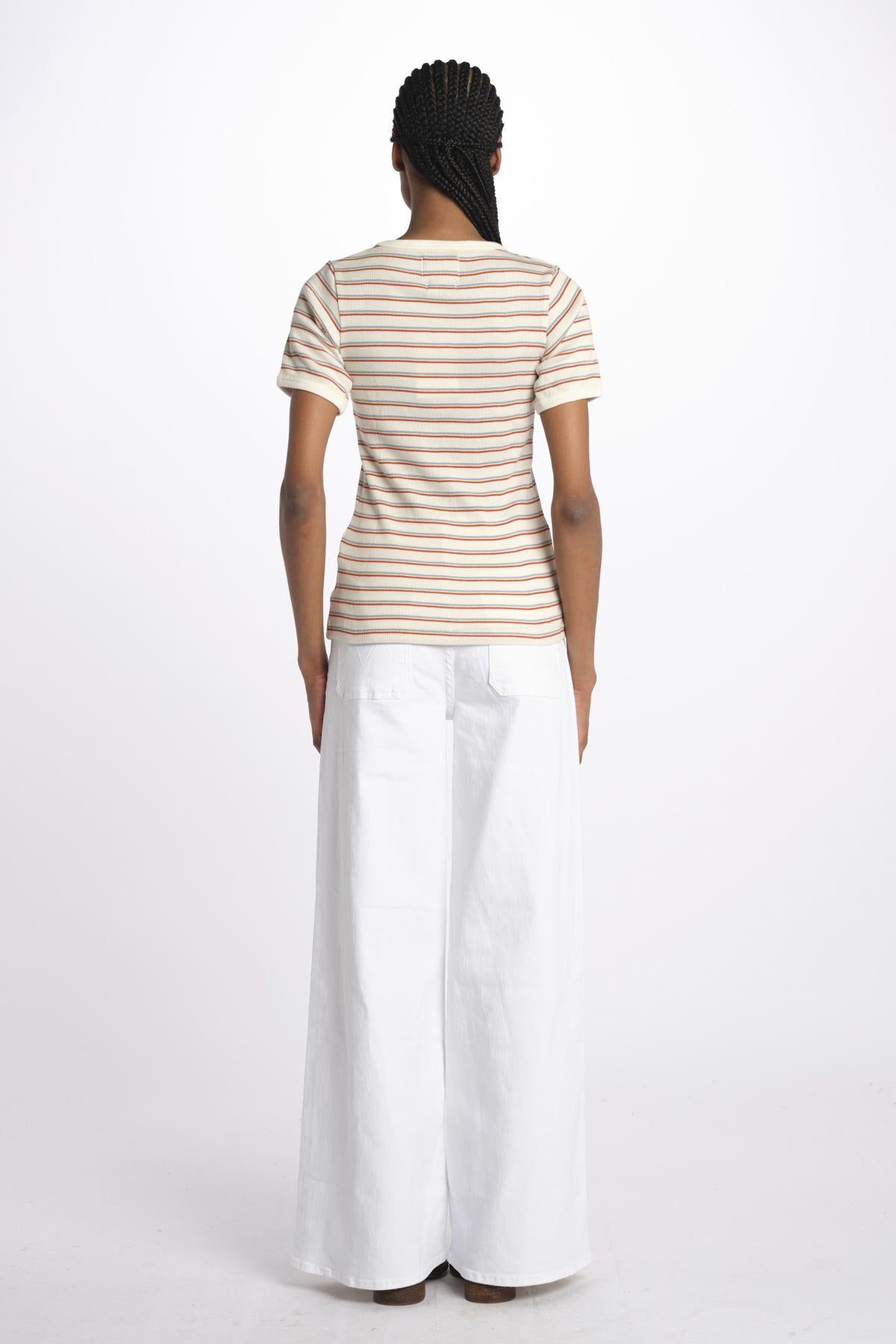 T-shirt costine righine MAGIC DOMES ECRU howlin' 