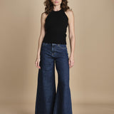 96% COTONE 4% ELASTAN SERENA XJBO1 DENIM BLUE COMFORT ps don't forget me 