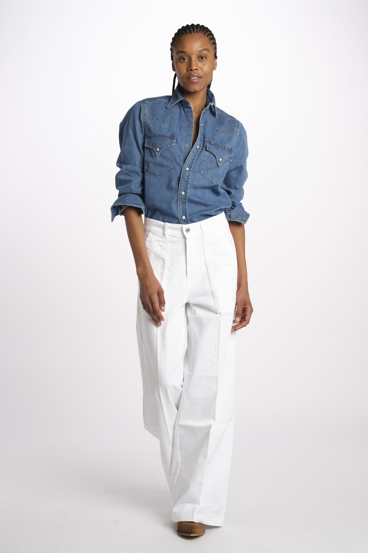 Denim FATA tascone cotone FATA COTONE IVORY true avenue 