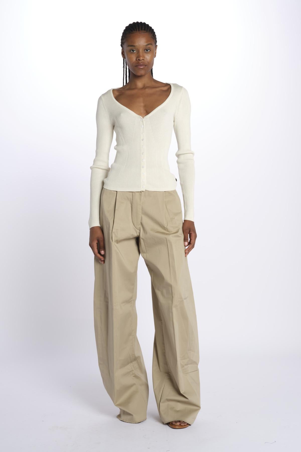 Cardigan GILI costine 5539106 CREME herskind 