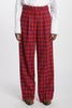 Scottish elastic pleated trousers