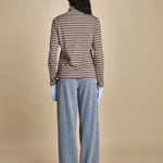BABY GIGI dolcevita a righe in jersey MJD606_M47988 MOUVE 160 jejia 