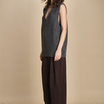 gilet over links MIL55 25024 GRIGIO SCURO milaura 
