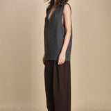 gilet over links MIL55 25024 GRIGIO SCURO milaura 