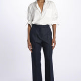 Pantalone OTTAVIA denim dritto nervature OTTAVIA673855 612 quelledue 