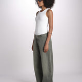 pantalone 5 tasche PIA DENIMCOLOR GREEN true avenue 