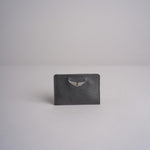 porta carte in pelle martellata LWSG00001 NOIR 001 zadig & voltaire 