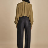 pantalone gessato con pinces MAFALDA 357507146 73 quelledue 