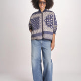 bomber stampa a bandana THE QUILTED BOMBER J270676BP NAVY the GREAT 
