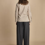 camicia con nodo LS FRONT 21741LCE KHAKI KH250 phillip lim 