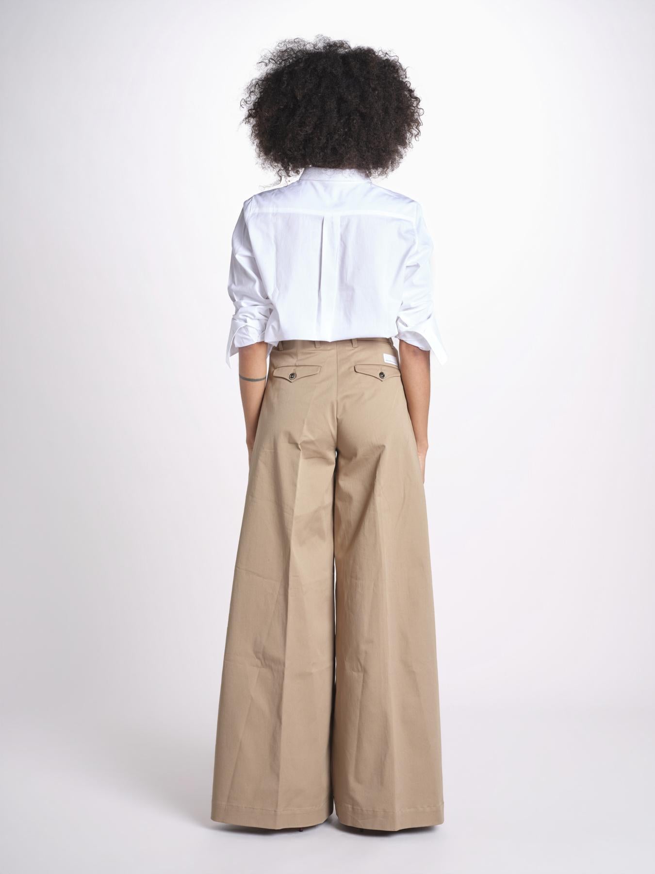 pantalone over in cotone pesante ORIANNA ORNO9 TORTORA nine in the morning 