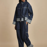 BOXY JACKET giubbotto over in denim 60877LID DA402 DARK INDIGO phillip lim 