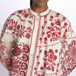 Giacca/camicia MAMIE ricamata MAMIE1BBL RED antik batik 