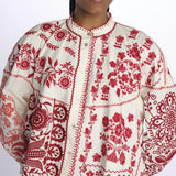 Giacca/camicia MAMIE ricamata MAMIE1BBL RED antik batik 
