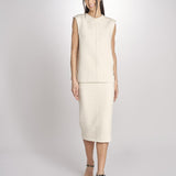 Top in bouclé T021-0248-1115 CREMA n21 