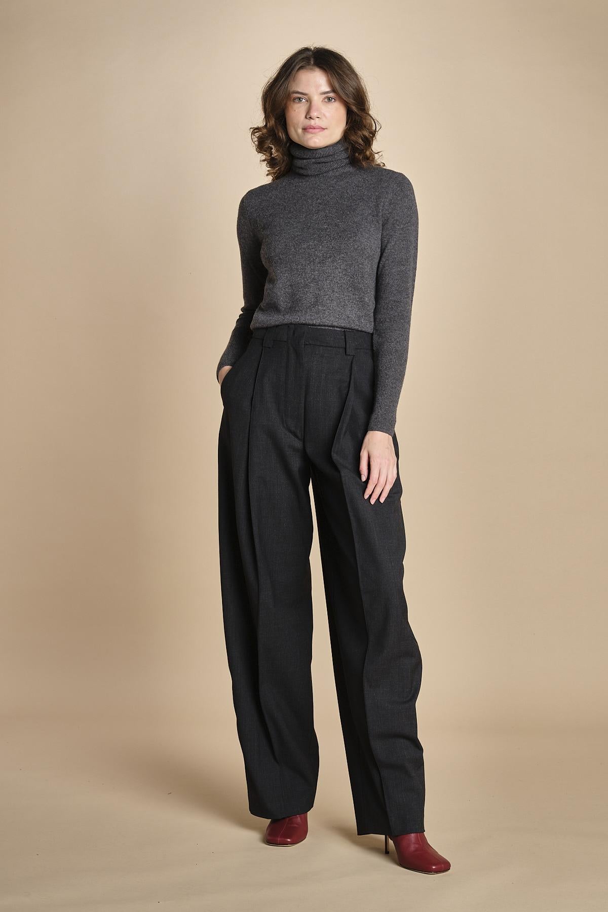 pantalone largo stretto sul fondo CARA TLW03116W0206ABTPB BLACKBOARD T0037 the latest 