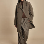 cappotto doppiopetto panno CROSS MINK sofie d'hoore 