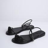 Sandalo EMMA con perline EMMA BLACK ancient greek 
